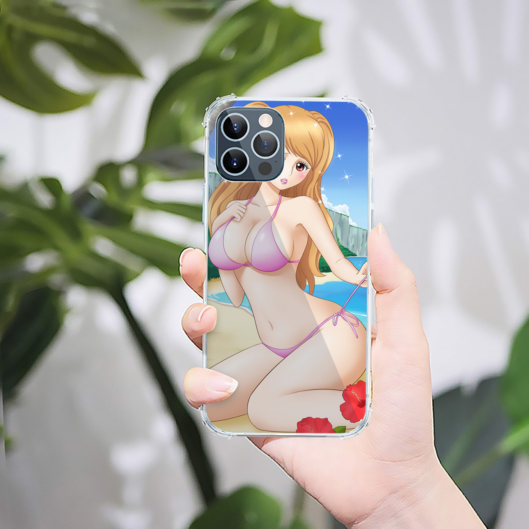 （画像用） ワンピース ONE PIECE 【iPhone 12シリーズ対応】透明スマホケース（クリアソフトケース）